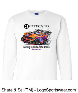 Racing 2 End Alzheimer's Crewneck Sweatshirt Design Zoom