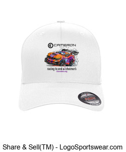 Racing 2 End Alzheimer's Flexfit Adult Twill Cap Design Zoom